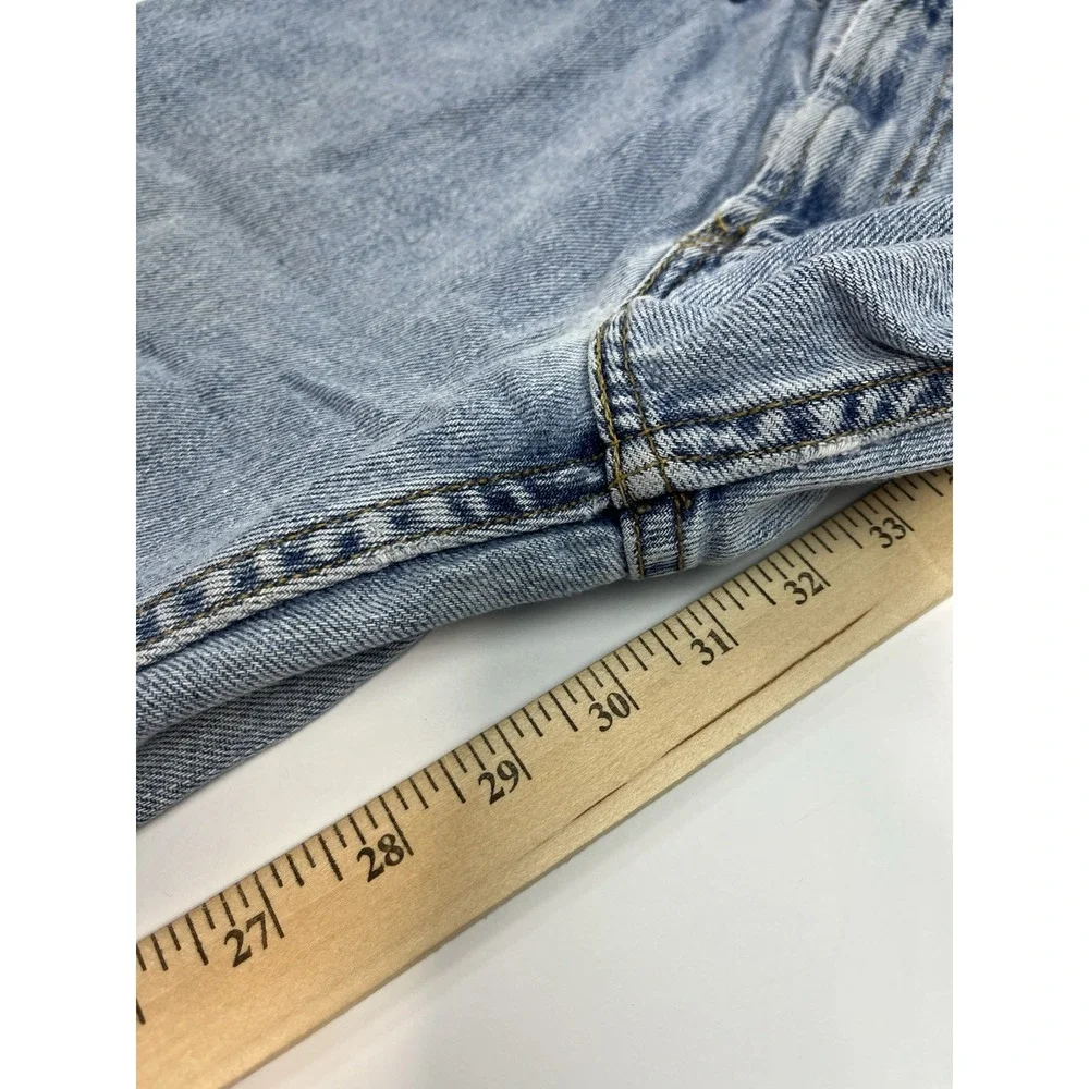 Levis 505 Jeans Mens 32x30 Blue Regular Fit Straight Y2K Vintage Light Wash